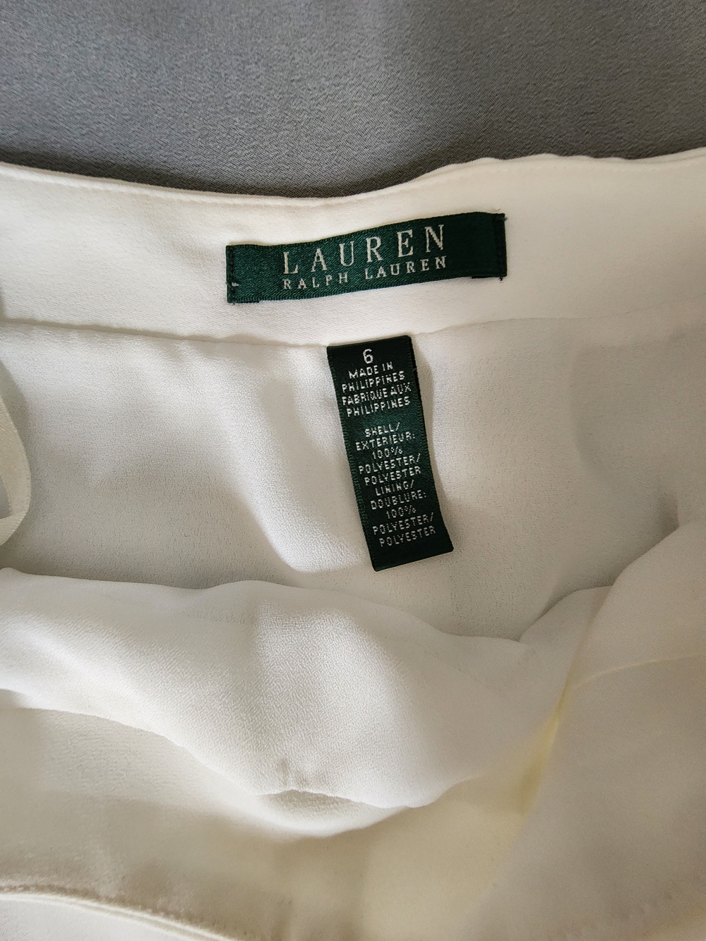 Lauren Ralph Lauren White Pleated A-Line Flare Mini Skirt - Picture 2 of 6